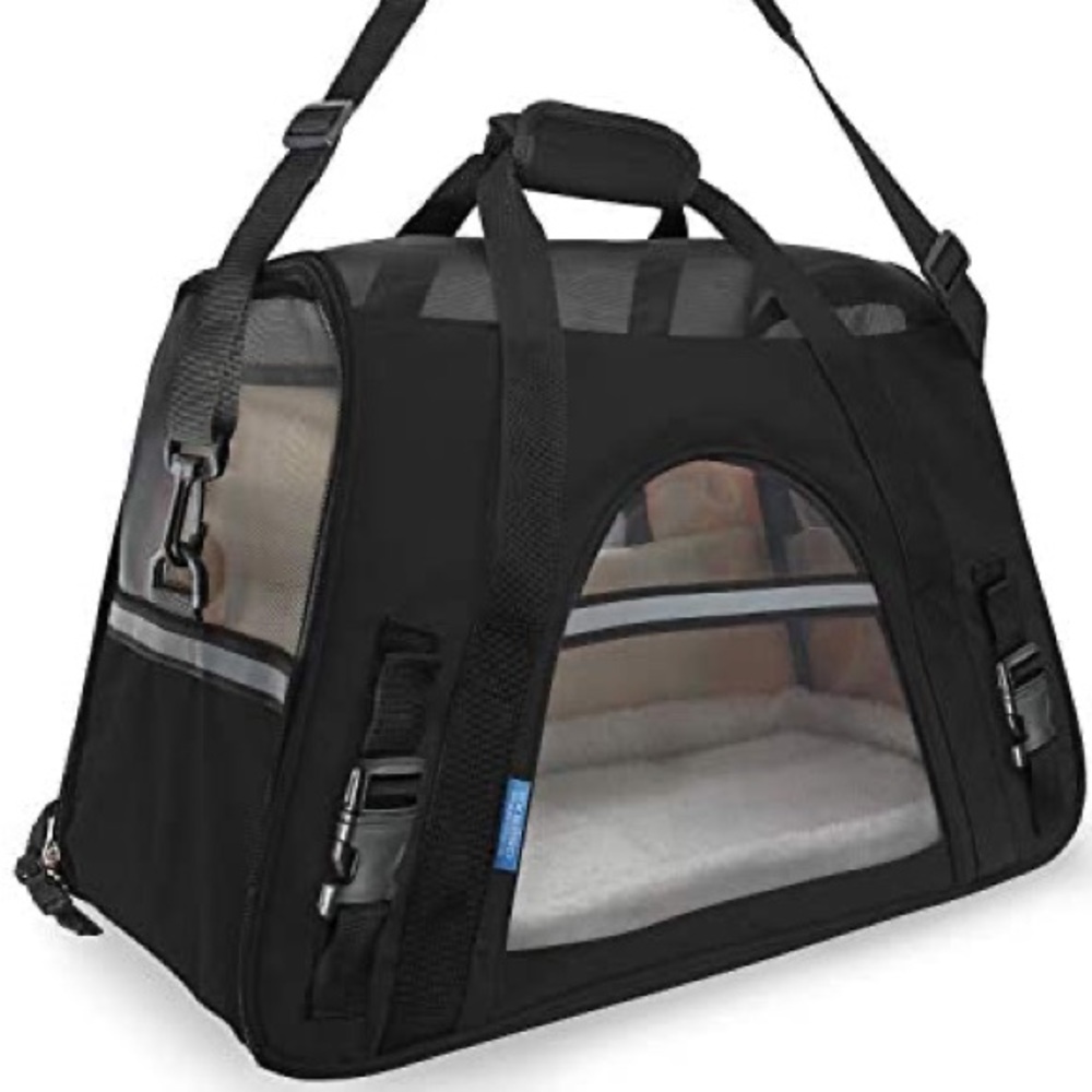 🆕 Paws & Pals Airline Approved Pet Carrier for small animal in black